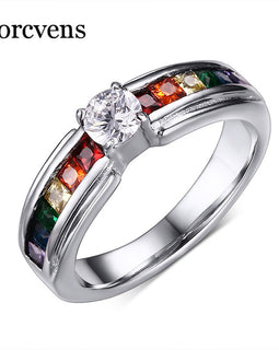 Zircon Rainbow Ring