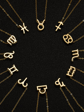 Zodiac Sign Pendant Necklace